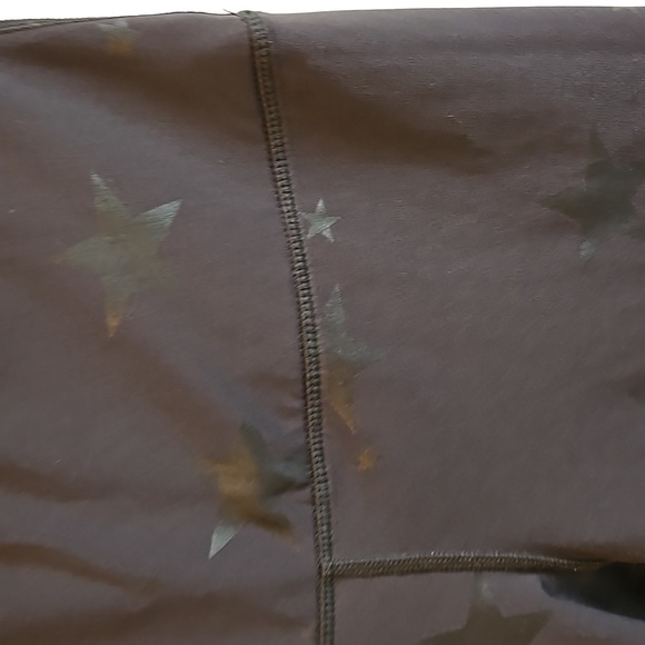90° Degree by Reflex Workout Black legging star print Size S Pre-owned Exercise - Picture 6 of 13